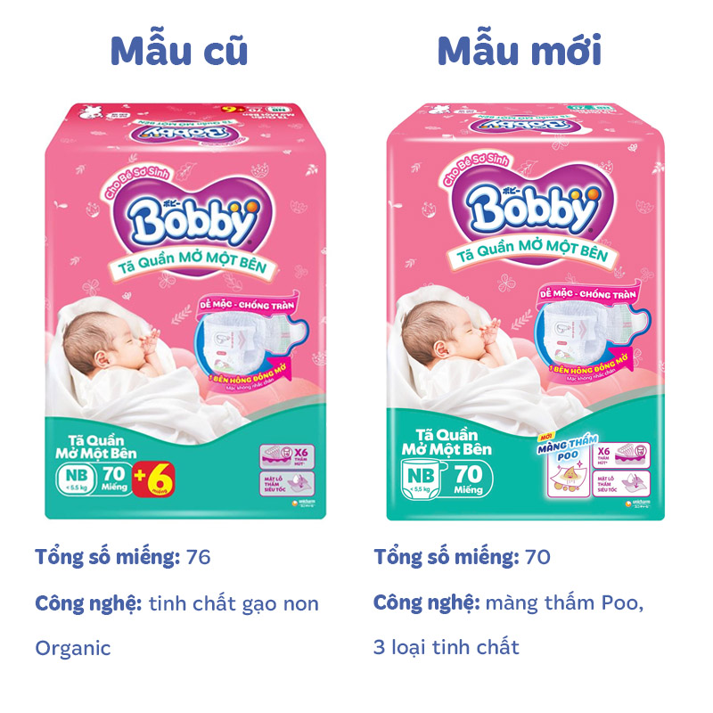 Tã quần mở một bên Bobby size S 80 miếng (4 - 8.5 kg) - Giao bao bì ngẫu nhiên 17