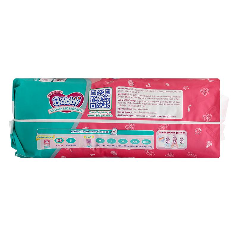 Tã quần mở một bên Bobby size S 80 miếng (4 - 8.5 kg) - Giao bao bì ngẫu nhiên 20