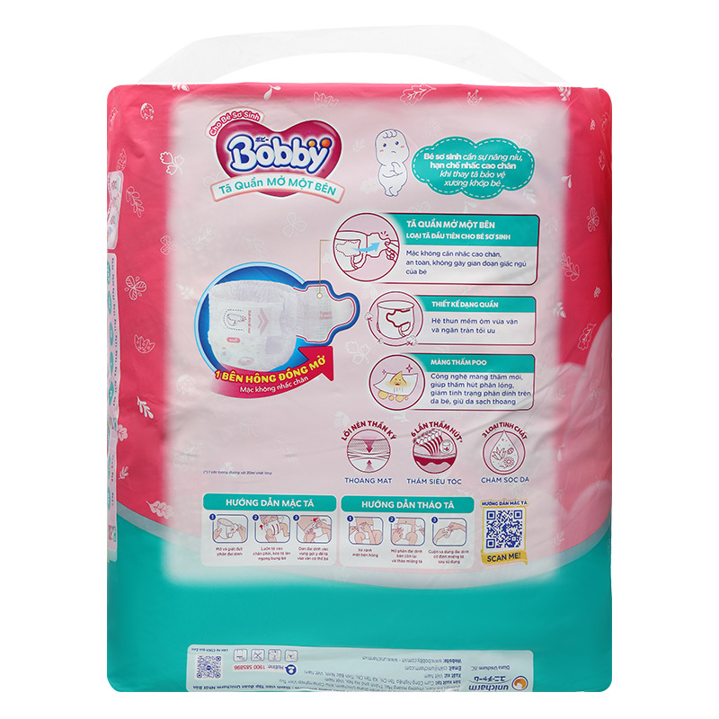 Tã quần mở một bên Bobby size S 80 miếng (4 - 8.5 kg) - Giao bao bì ngẫu nhiên 3
