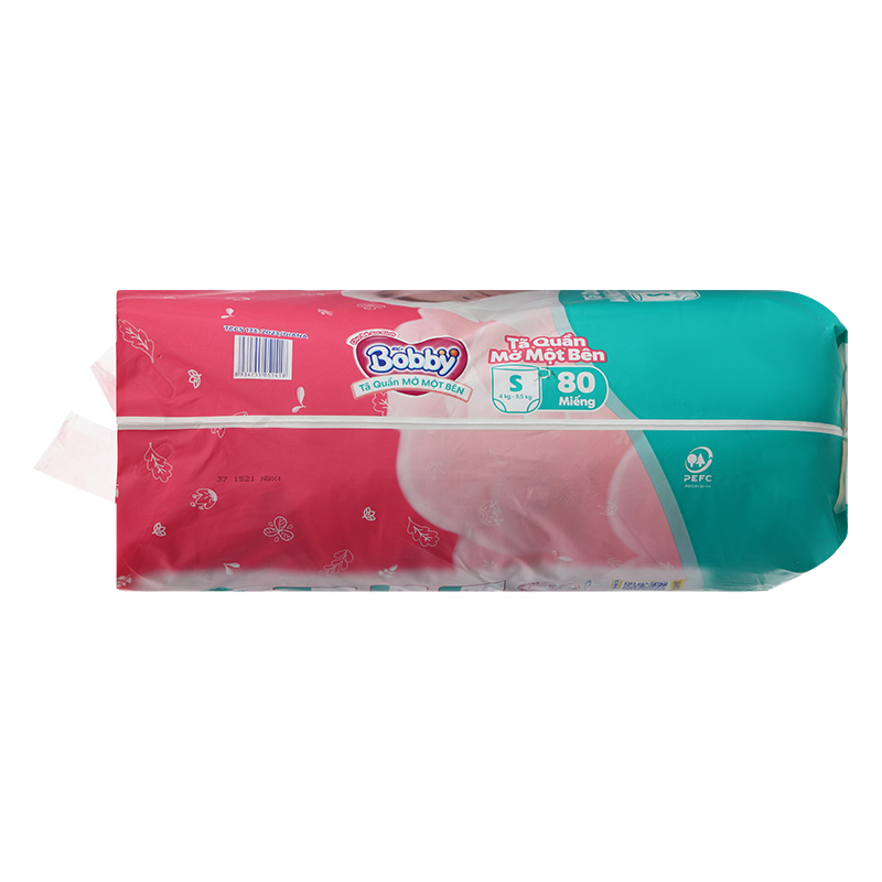 Tã quần mở một bên Bobby size S 80 miếng (4 - 8.5 kg) - Giao bao bì ngẫu nhiên 5