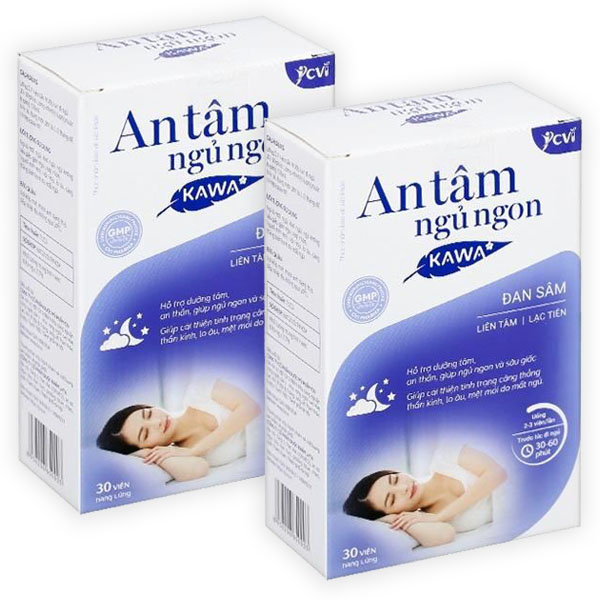 Combo 2 hộp An Tâm Ngủ Ngon Kawa dưỡng tâm, an thần