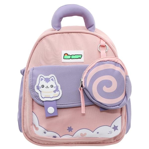 Balo cho bé mẫu giáo 3L mèo 5508HT hồng tím - AVAKids.com
