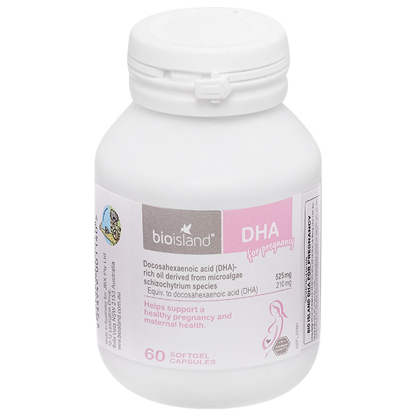 Bio Island DHA For Pregnancy hỗ trợ cải thiện sức khoẻ phụ nữ có thai và cho con bú