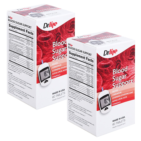 Combo 2 hộp Drlife Blood Sugar Support hỗ trợ cải thiện chỉ số đường huyết