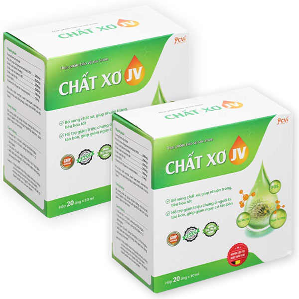 Combo 2 hộp chất Xơ Jv hỗ trợ giảm nguy cơ bị táo bón