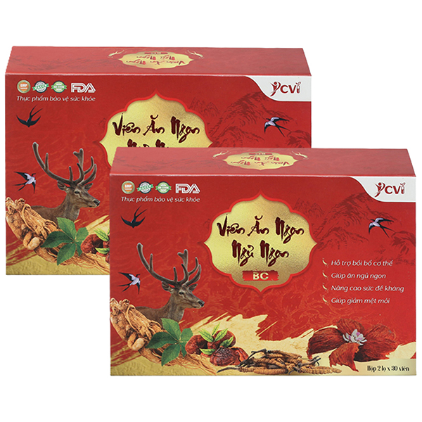 Combo 2 hộp Viên ăn ngon ngủ ngon BC giúp bồi bổ cơ thể, tăng cường sức khoẻ