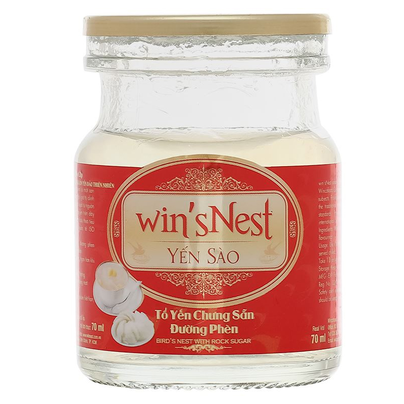 Hộp 6 hũ nước yến sào đường phèn Win'sNest 70 ml (từ 1 tuổi) 28