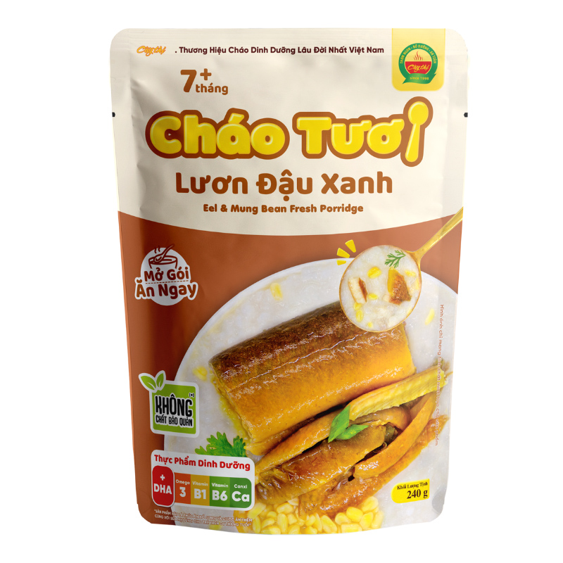 Combo 3 gói cháo tươi Cây Thị vị lươn, đậu xanh 240g (từ 7 tháng) 2