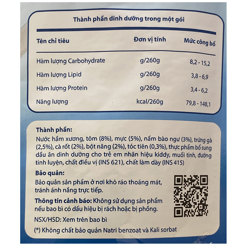Combo 3 gói súp Cây Thị vị hải sản, tóc tiên 260g (từ 1 tuổi) 6