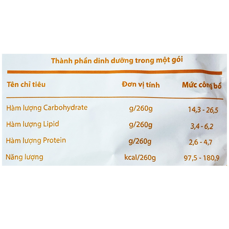 Súp nui Cây Thị vị óc heo, cà rốt gói 260g (từ 1 tuổi) 12