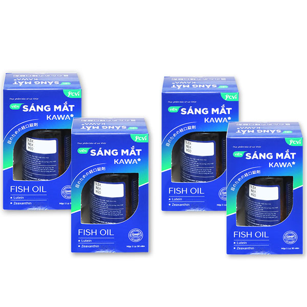 Combo 4 hộp Viên Sáng Mắt Kawa
