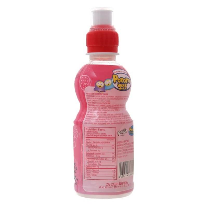 Combo 4 chai nước trái cây Pororo vị dâu 235 ml (từ 3 tuổi) 3