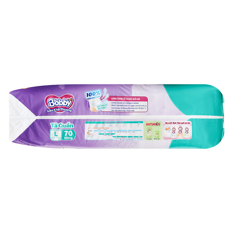 Combo 2 tã quần Bobby size L 70 miếng/bịch (9 - 14 kg) - Giao bao bì ngẫu nhiên 22