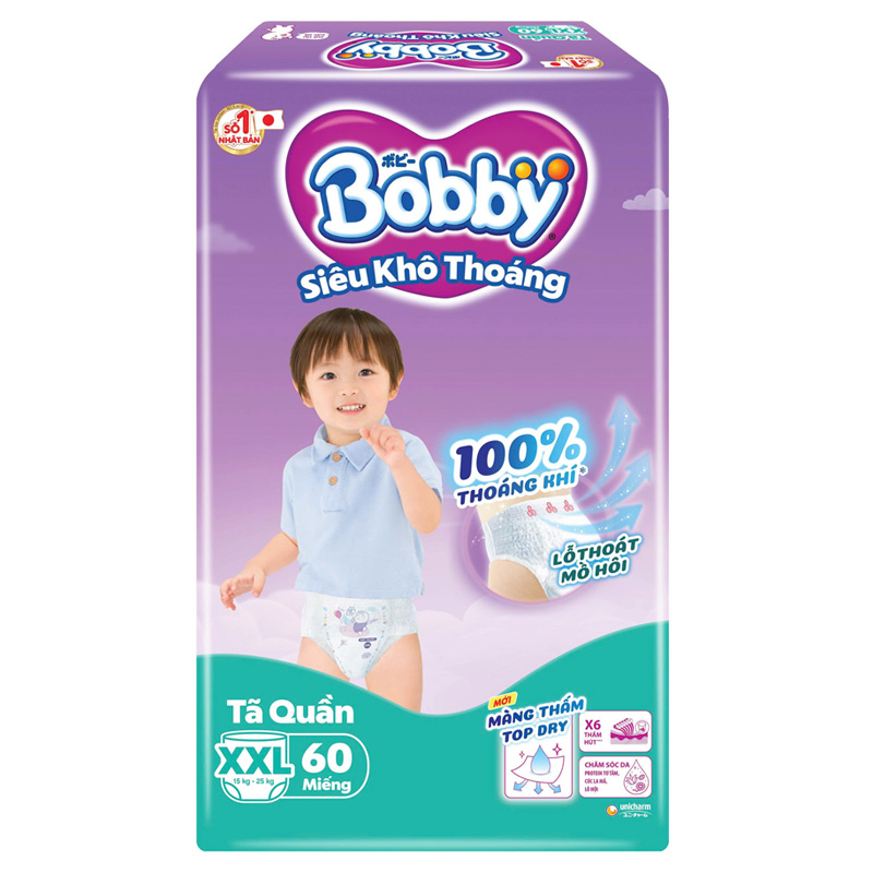 Combo 2 tã quần Bobby size XXL 60 miếng (15 - 25 kg) - Giao bao bì ngẫu nhiên 19