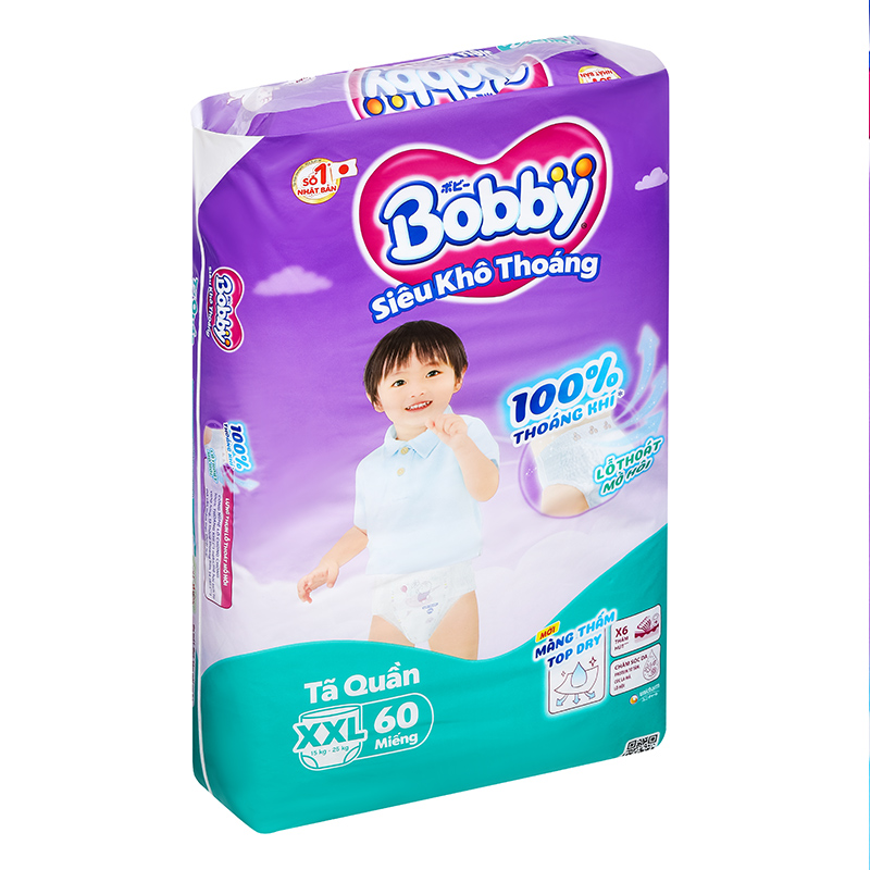 Combo 2 tã quần Bobby size XXL 60 miếng (15 - 25 kg) - Giao bao bì ngẫu nhiên 21