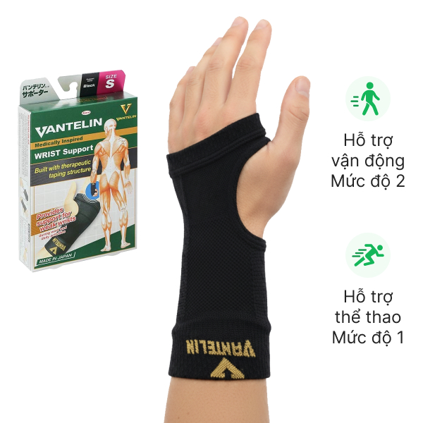 Đai bảo vệ cổ tay Vantelin Wrist Support size S
