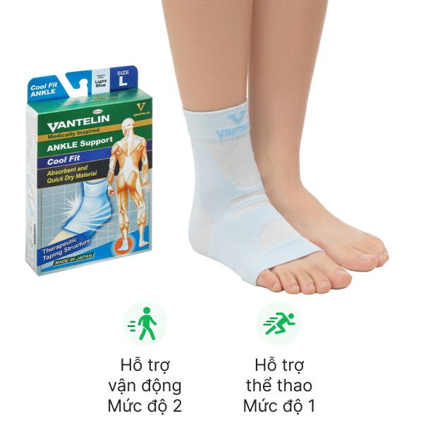 Đai mắt cá chân Vantelin Cool Fit Ankle size L