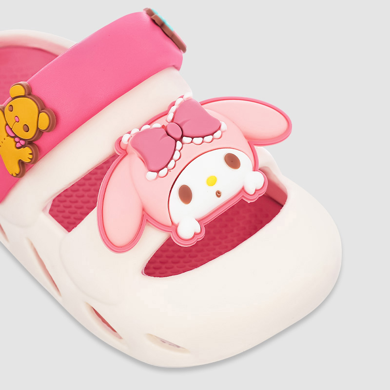Dép sục cho bé Á Châu Avakids AC84 màu trắng - hồng 5