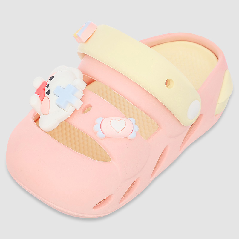 Dép sục cho bé Á Châu Avakids AC86 màu hồng - vàng 3