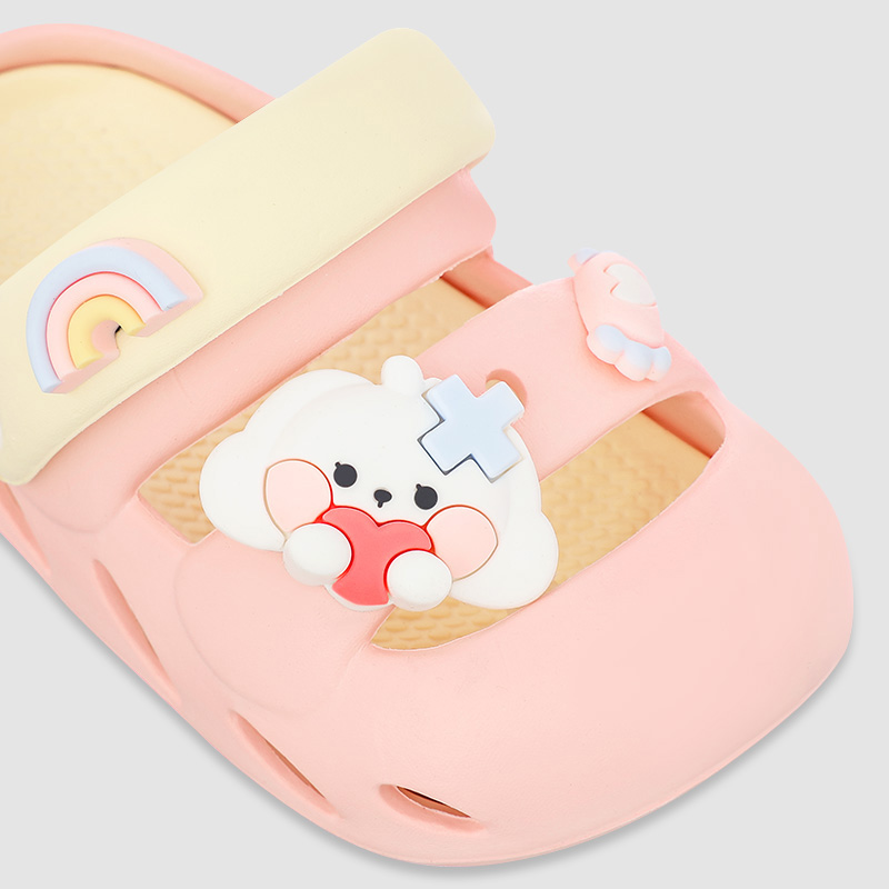 Dép sục cho bé Á Châu Avakids AC86 màu hồng - vàng 5