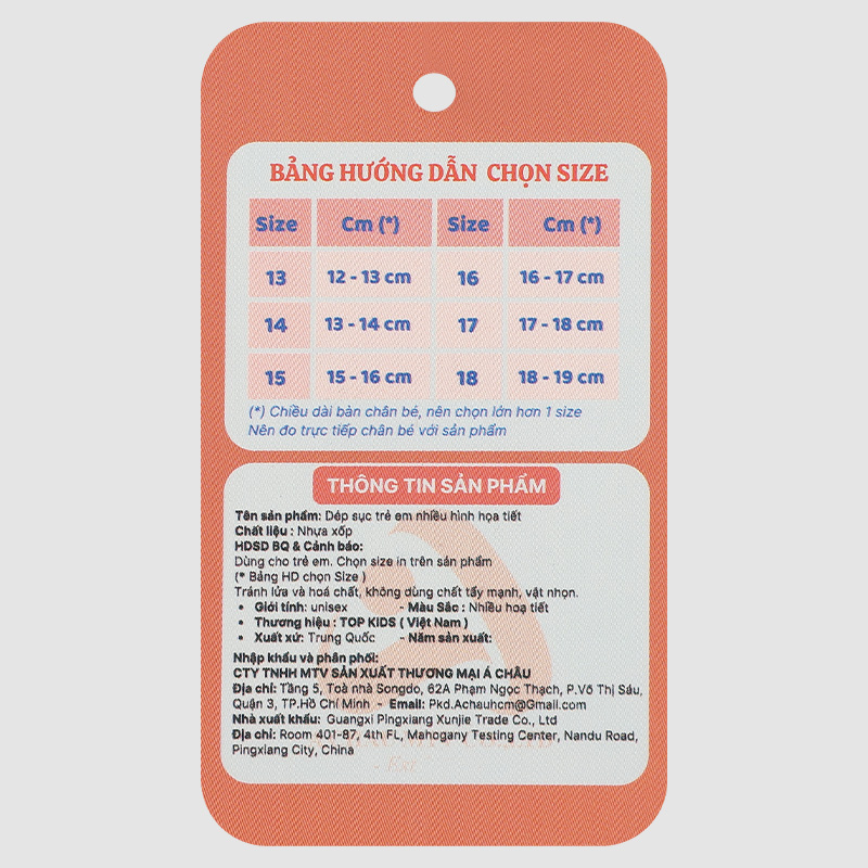 Dép sục cho bé Á Châu Avakids AC89 màu xanh - đỏ 20