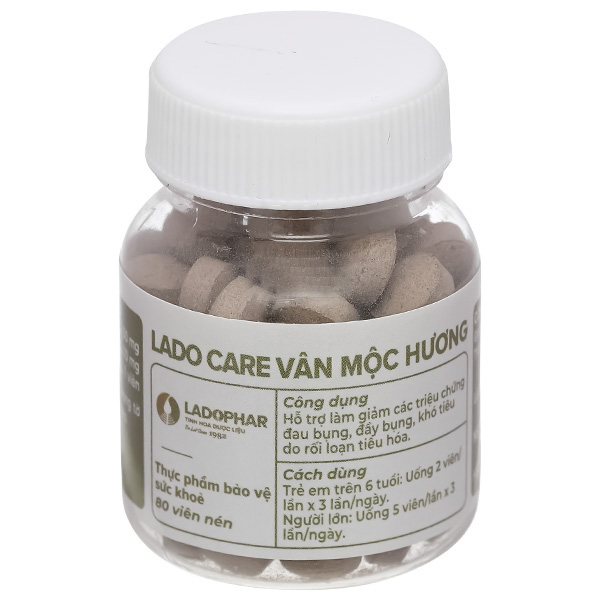 Lado Care Vân Mộc Hương lọ 80 viên