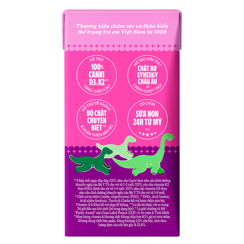 Lốc 4 hộp sữa non pha sẵn Dielac Grow 110 ml (từ 1 tuổi) - Giao bao bì ngẫu nhiên 5