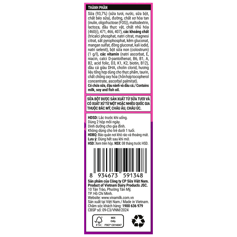 Lốc 4 hộp sữa non pha sẵn Dielac Grow 180 ml (từ 1 tuổi) - Giao bao bì ngẫu nhiên 10