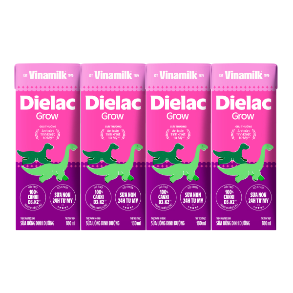 Thùng sữa Dielac Grow 180ml chính hãng, giá tốt - AVAKids.com