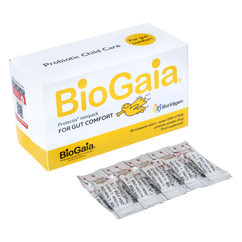 Thực phẩm bảo vệ sức khỏe BioGaia Protectis Minipack hỗ trợ cải thiện hệ vi sinh đường ruột, 30 gói dạng bột (từ 3 tháng) 2