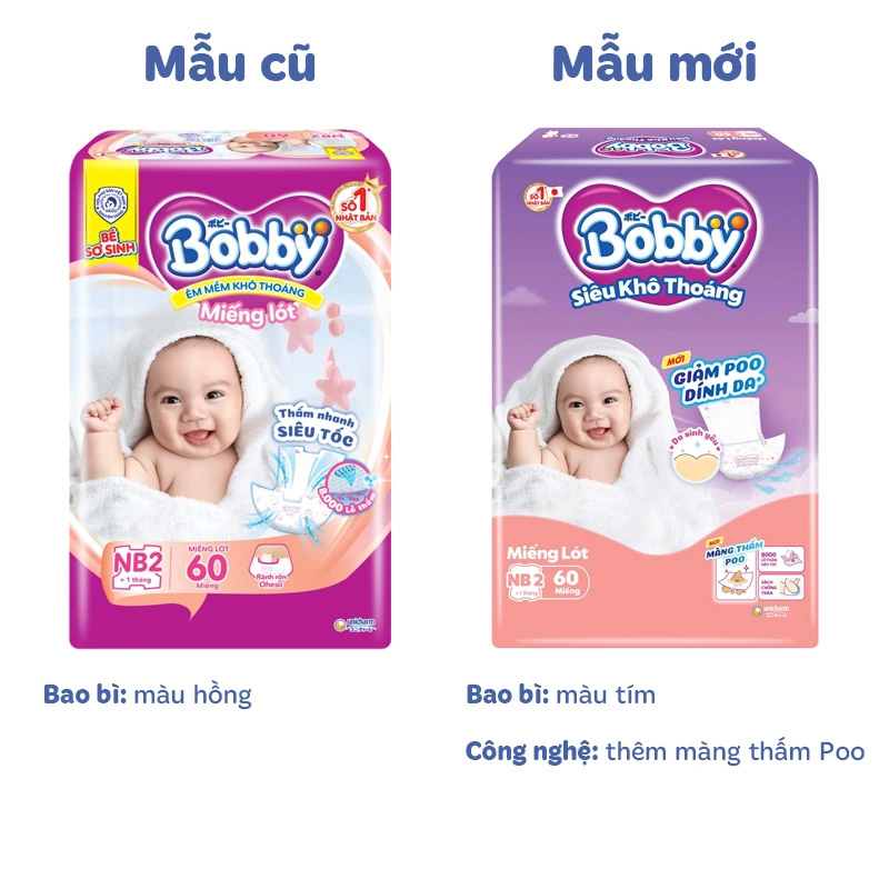 Miếng lót Bobby size NB1 108 + 6 miếng (Dưới 1 tháng) - Giao bao bì ngẫu nhiên 16