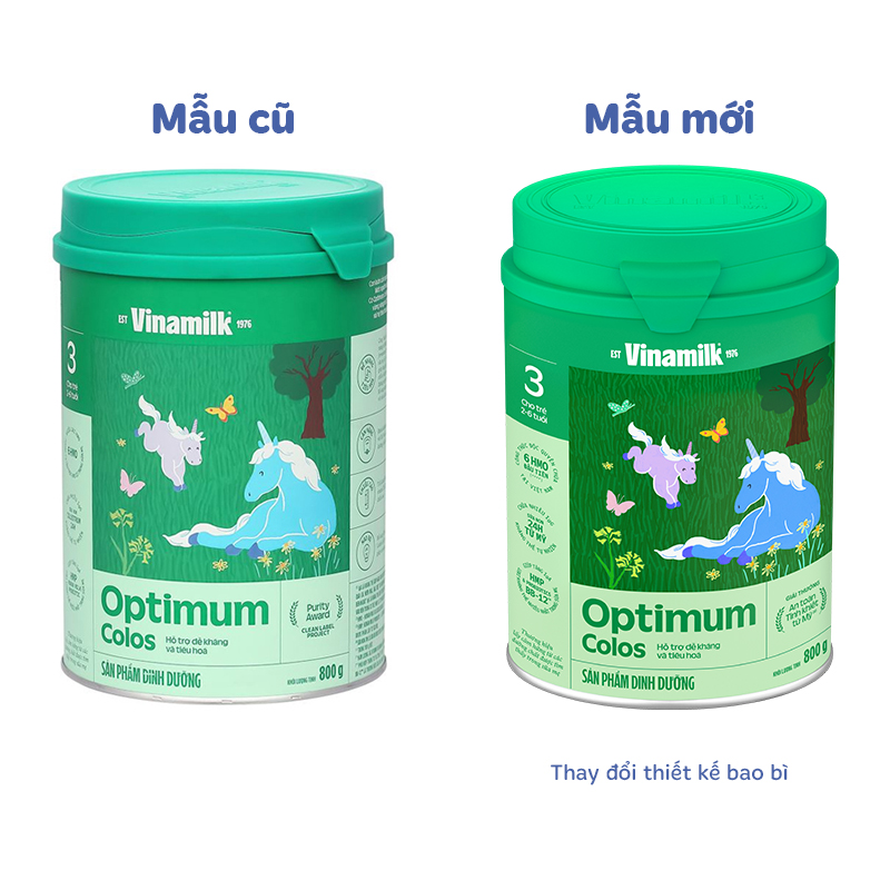 Sữa bột Optimum Colos số 3 hương vani 800g (2 - 6 tuổi) - Giao bao bì ngẫu nhiên 2