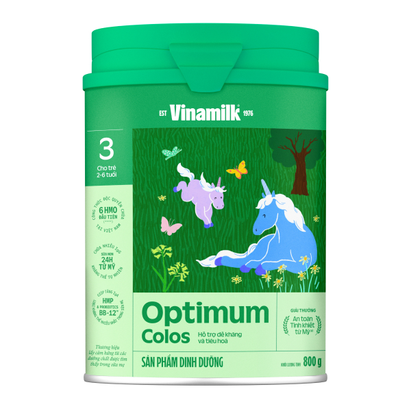 Sữa Bột Optimum Colos 3 - Ht 800g dinh dưỡng cho bé, tặng chén sứ - AVAKids.com