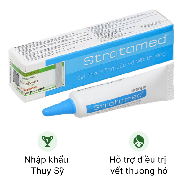 Gel Stratamed hỗ trợ giảm vết thương hở