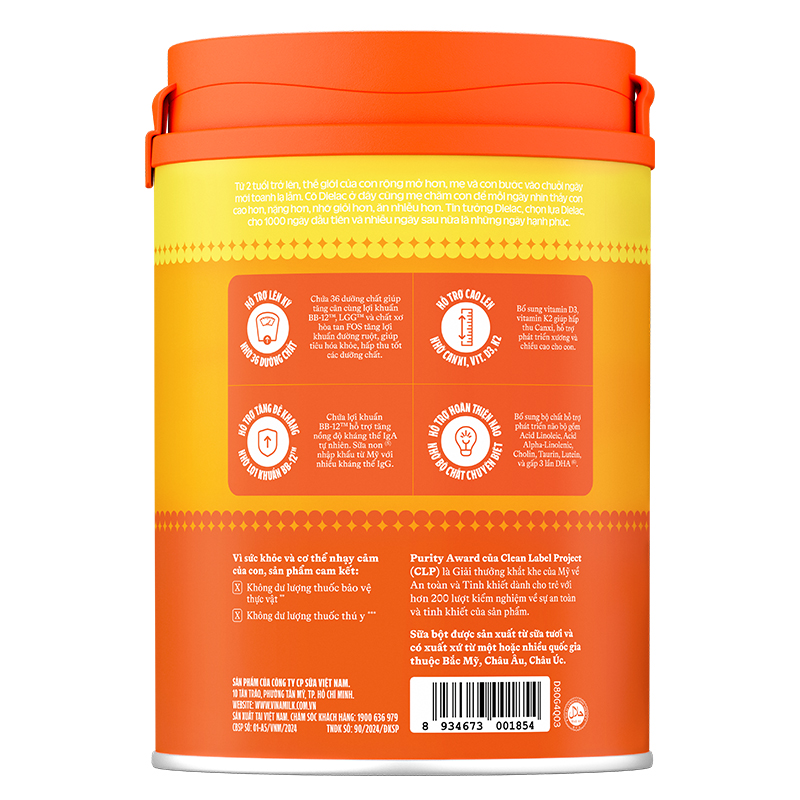 Sữa bột Dielac Gold số 4 (sữa non) hương vani 1.4 kg (2 - 6 tuổi) - Giao bao bì ngẫu nhiên 13