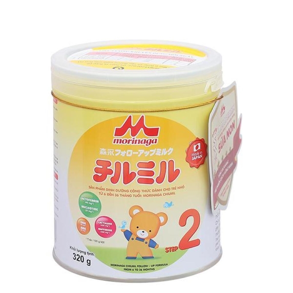 Sữa bột Morinaga Follow-up Formula Chilmil số 2 320g (6 - 36 tháng) - AVAKids.com