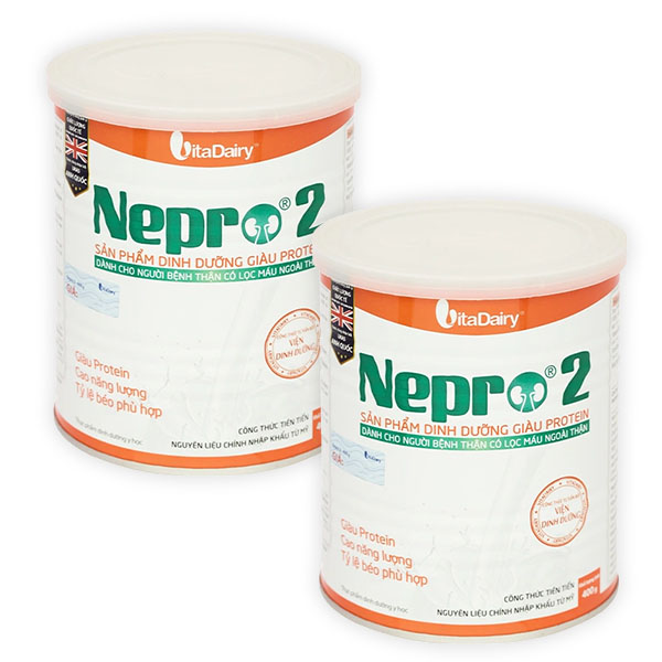 Combo 2 lon Sữa bột Nepro 2 dành cho người bệnh thận có lọc máu