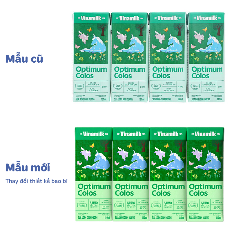 Lốc 4 hộp sữa non pha sẵn Optimum Colos 180 ml (từ 1 tuổi) - Giao bao bì ngẫu nhiên 13
