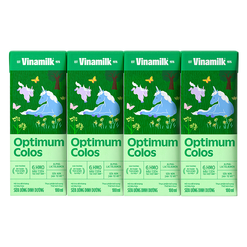 Lốc 4 hộp sữa non pha sẵn Optimum Colos 180 ml (từ 1 tuổi) - Giao bao bì ngẫu nhiên 16
