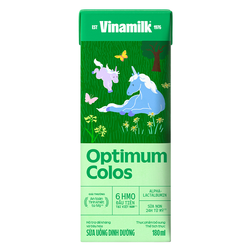 Lốc 4 hộp sữa non pha sẵn Optimum Colos 180 ml (từ 1 tuổi) - Giao bao bì ngẫu nhiên 19