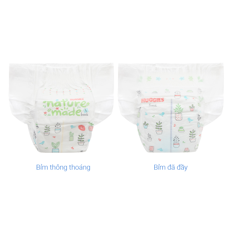 Combo 4 tã dán Huggies Platinum nature made siêu cao cấp size L 54 miếng (9 - 14 kg) - Giao bao bì ngẫu nhiên 28