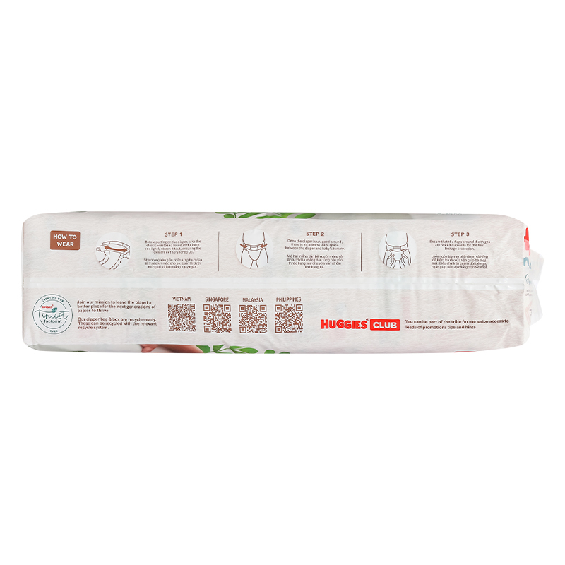 Combo 4 tã dán Huggies Platinum nature made siêu cao cấp size L 54 miếng (9 - 14 kg) - Giao bao bì ngẫu nhiên 21