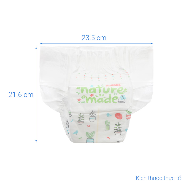 Combo 4 tã dán Huggies Platinum nature made siêu cao cấp size L 54 miếng (9 - 14 kg) - Giao bao bì ngẫu nhiên 23