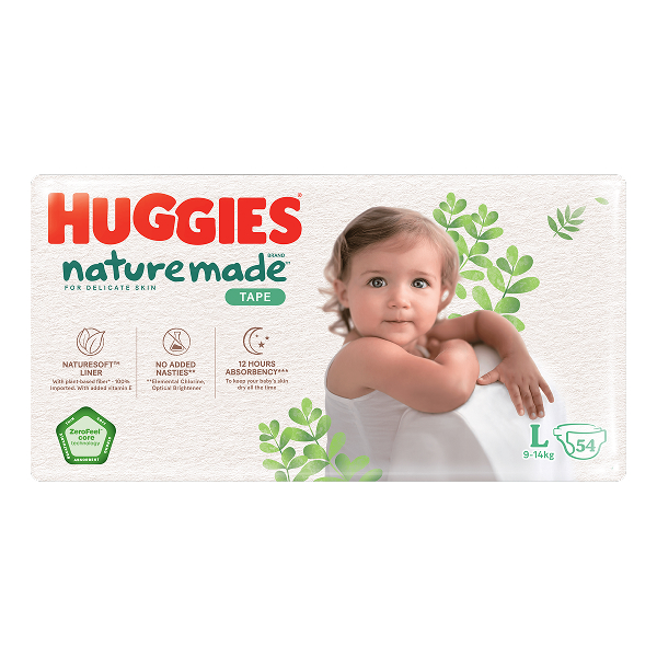 Tã dán Huggies Platinum Naturemade thấm hút tốt, mua 2 tặng balo nấm - AVAKids.com