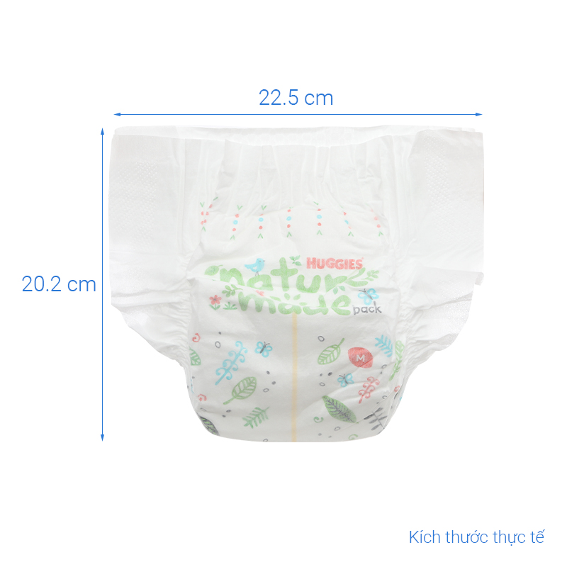 Combo 4 tã dán Huggies Platinum nature made siêu cao cấp size M 64 miếng (6 - 11 kg) - Giao bao bì ngẫu nhiên 27
