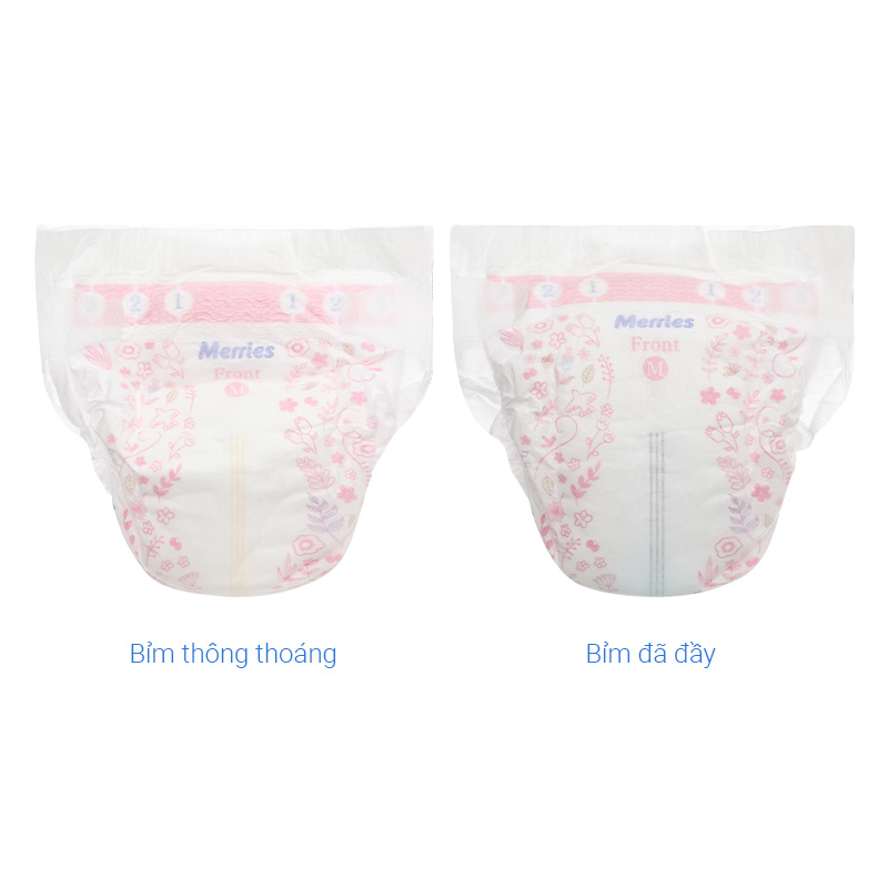 Tã dán Merries First Premium size M 48 miếng (6 - 11 kg) 12