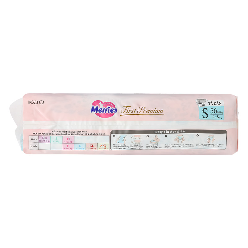 Tã dán Merries First Premium size M 48 miếng (6 - 11 kg) 33