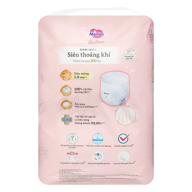 Tã quần Merries First Premium size L 40 miếng (9 - 14 kg) 2