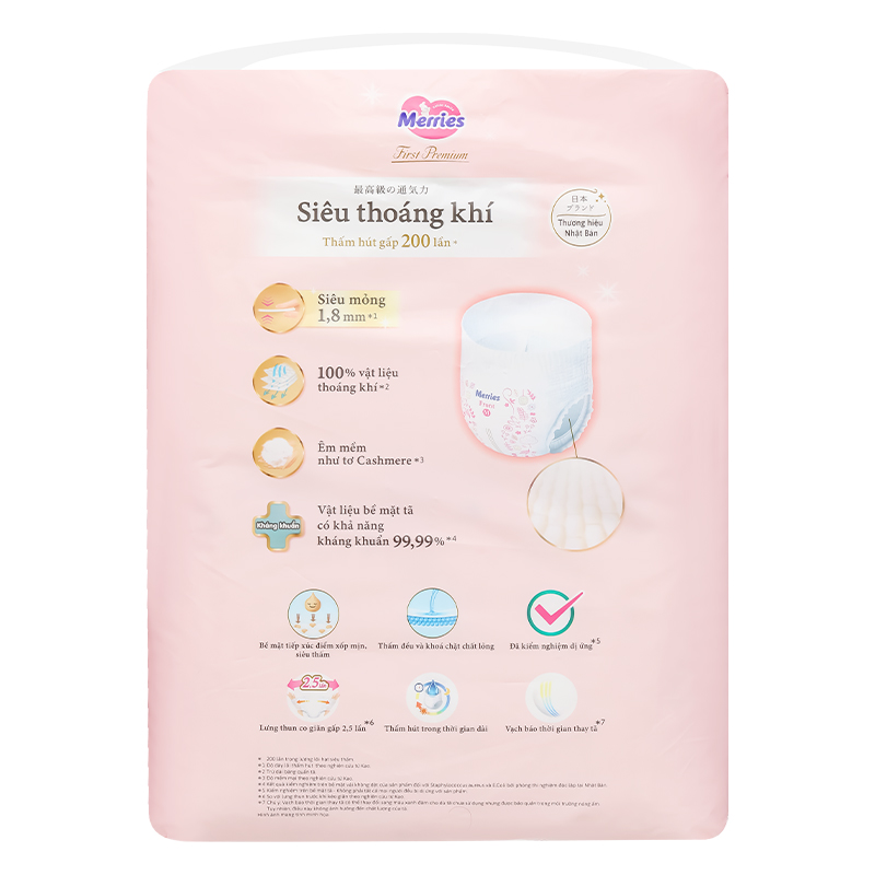 Tã quần Merries First Premium size L 40 miếng (9 - 14 kg) 9