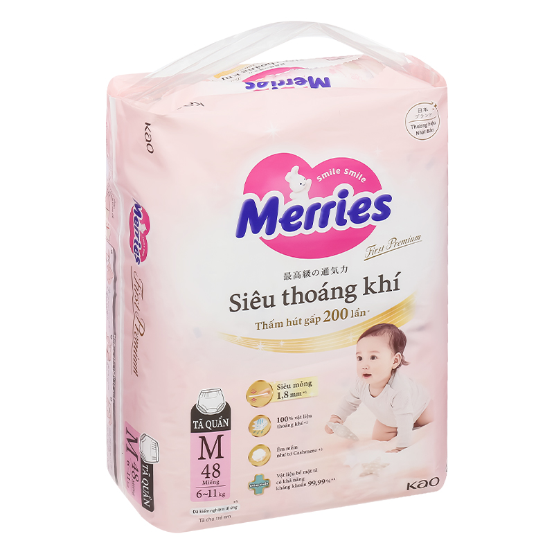Tã quần Merries First Premium size L 40 miếng (9 - 14 kg) 10